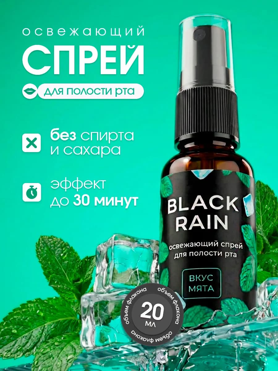 Освежающий спрей для полости рта со вкусом мяты