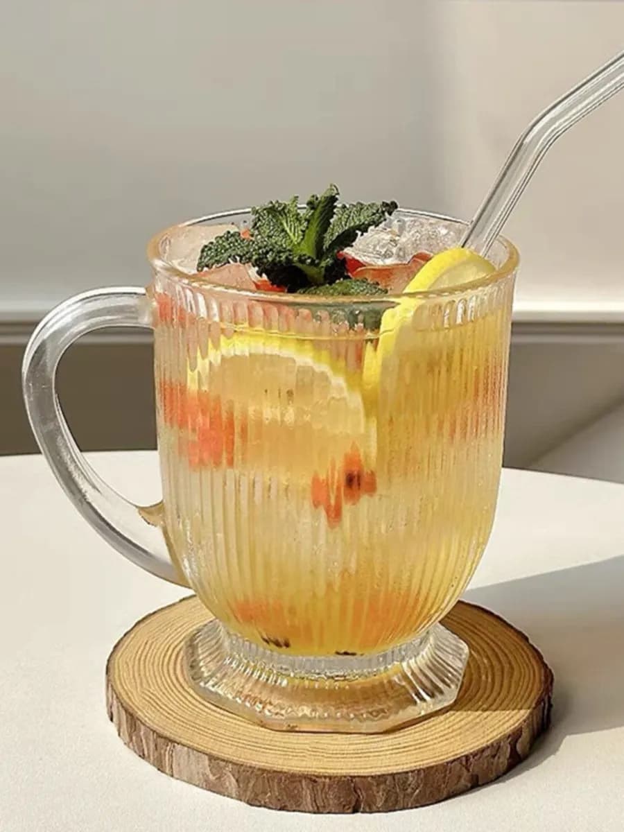 кружка для чая и кофе и коктейлей стеклянная