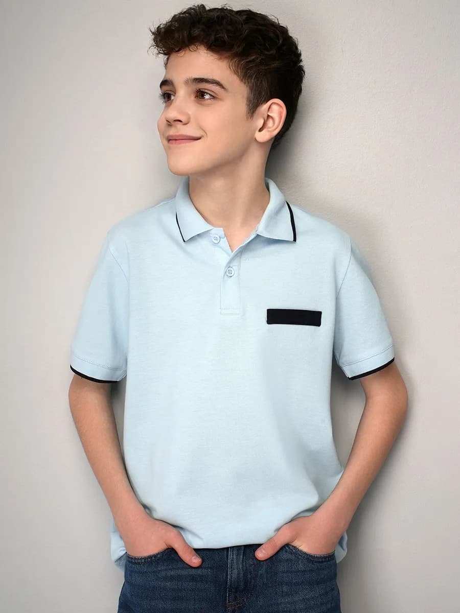 Футболка-поло школьная детская