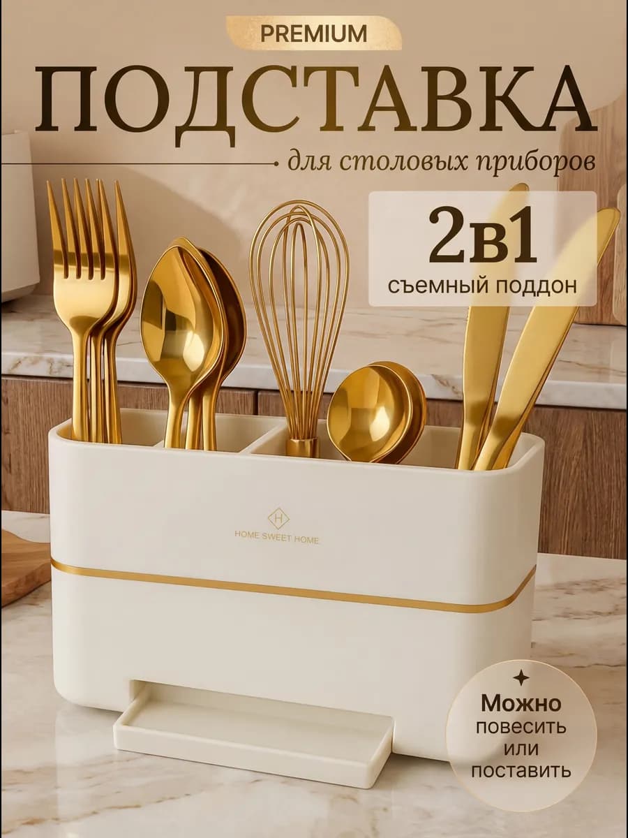 Подставка органайзер для столовых приборов - фото 1