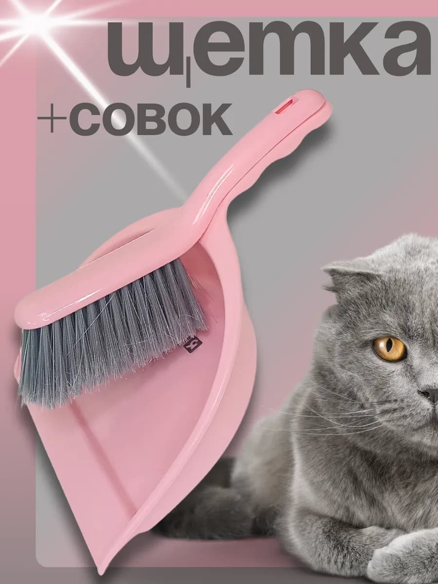 Щетка для уборки с совком