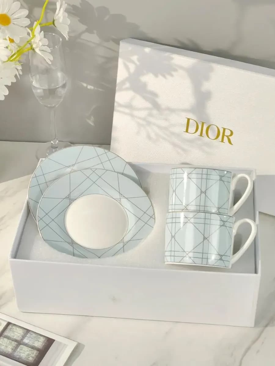 Чайный набор на 2 персоны Christian Dior 200 мл - фото 1