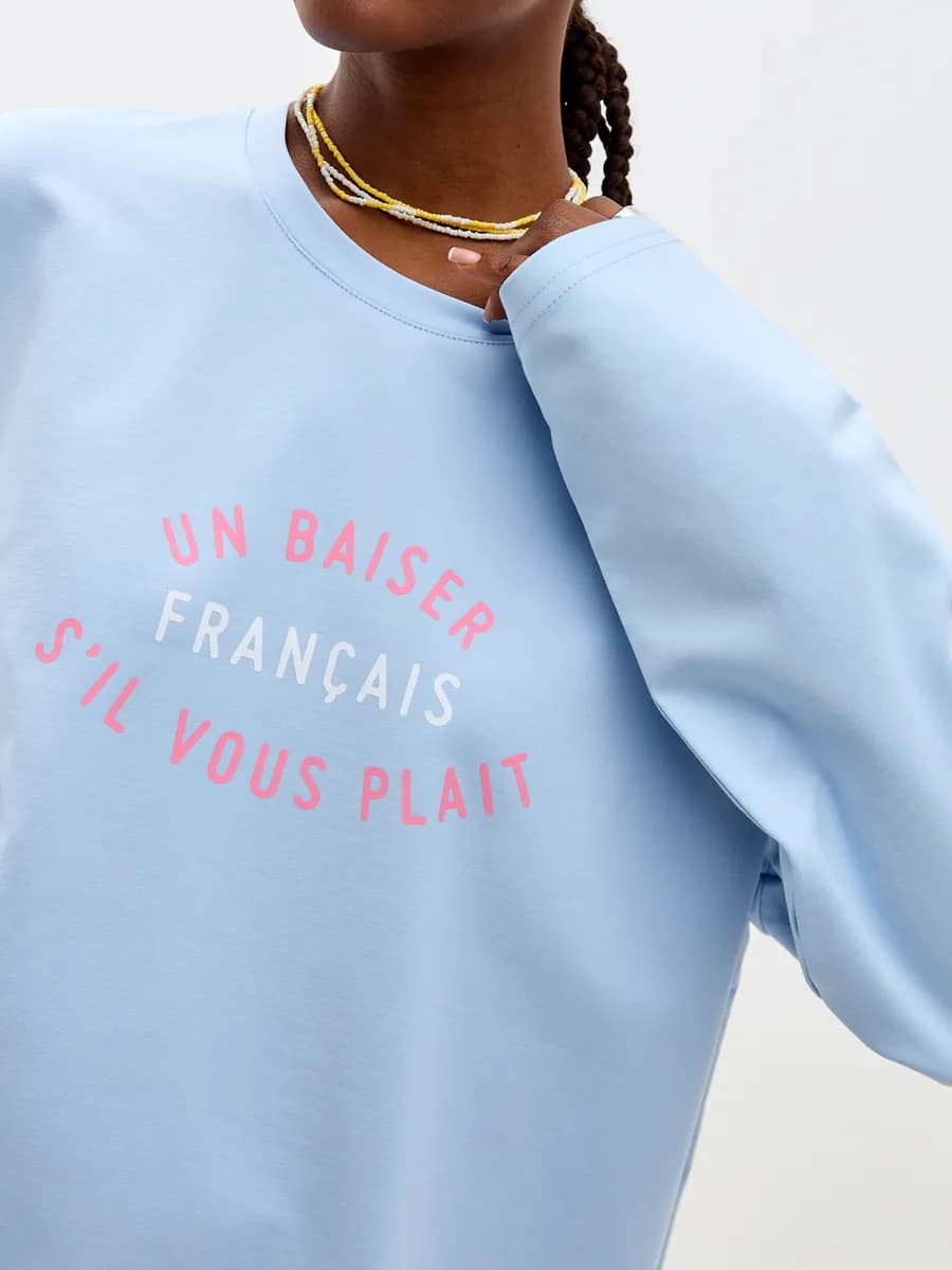 Лонгслив оверсайз с принтом