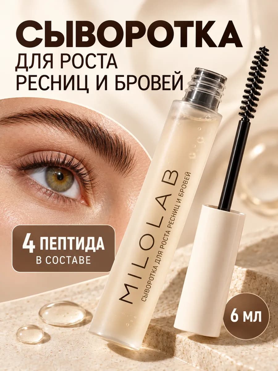 Сыворотка для роста и укрепления ресниц и бровей