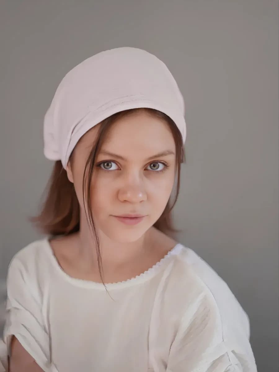 Бандана из муслина на резинке