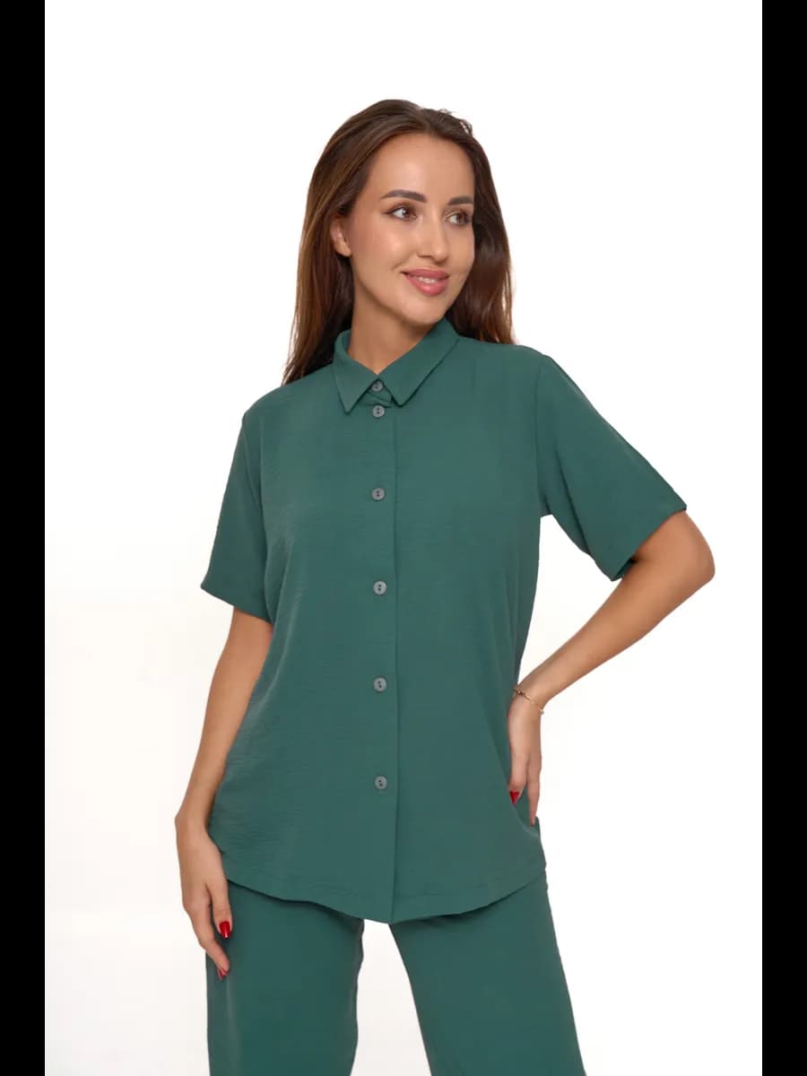 Рубашка с короткими рукавами - фото 1