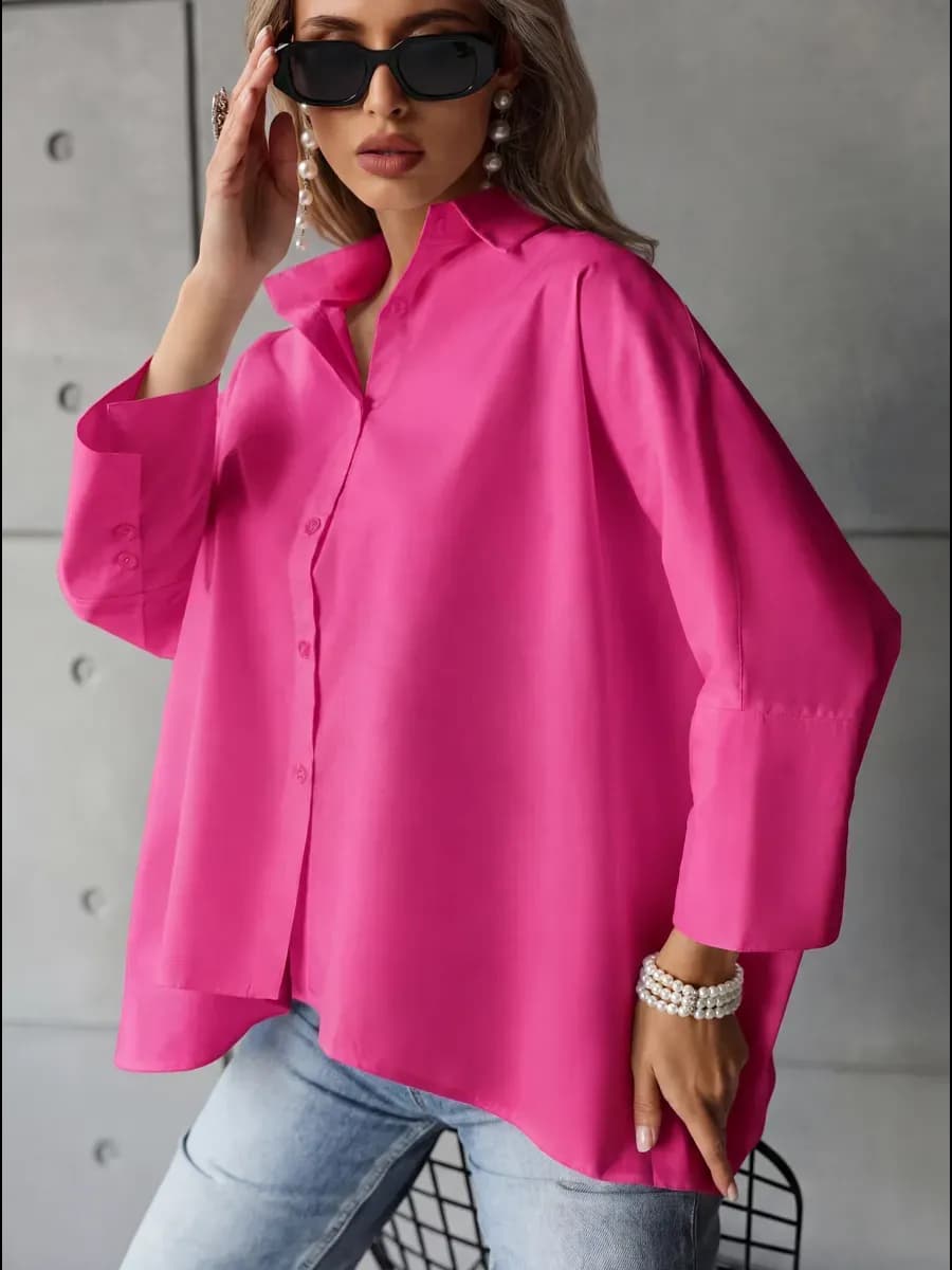 Рубашка кейп летняя Оверсайз
