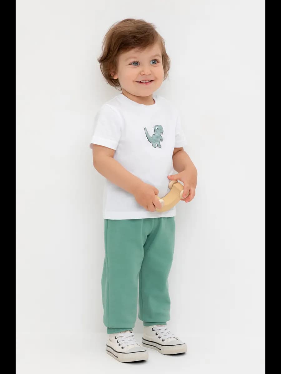 Трикотажные брюки на резинке для малышей