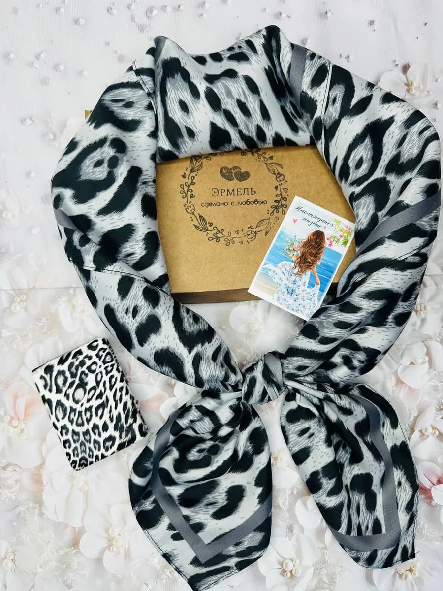 подарочный набор платок и зеркальце