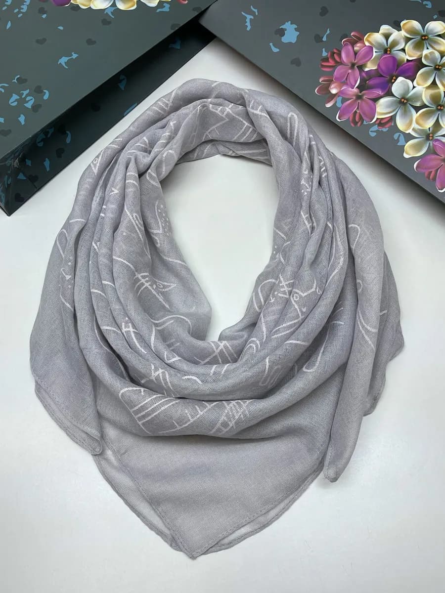 платок тонкий женский на голову