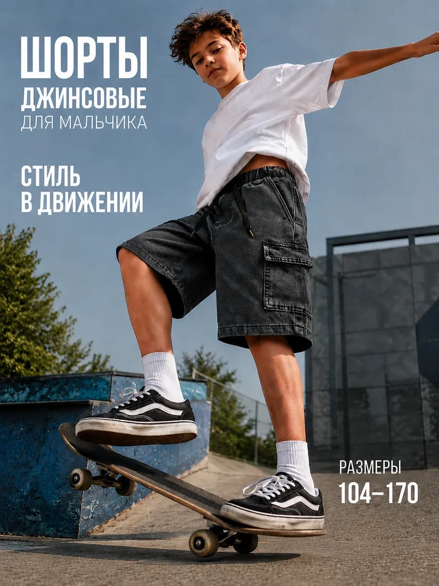 Шорты джинсовые классические детские