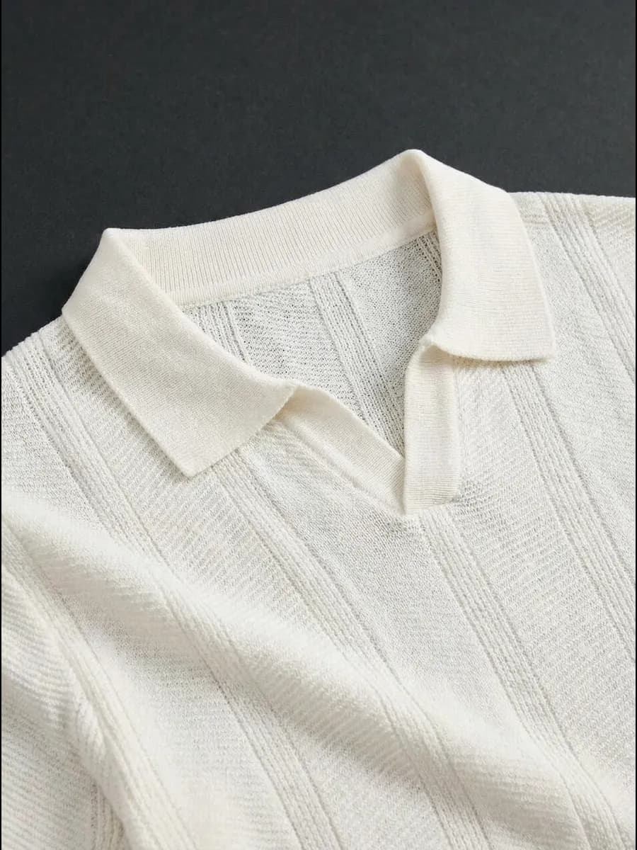 Футболка поло old money с коротким рукавом