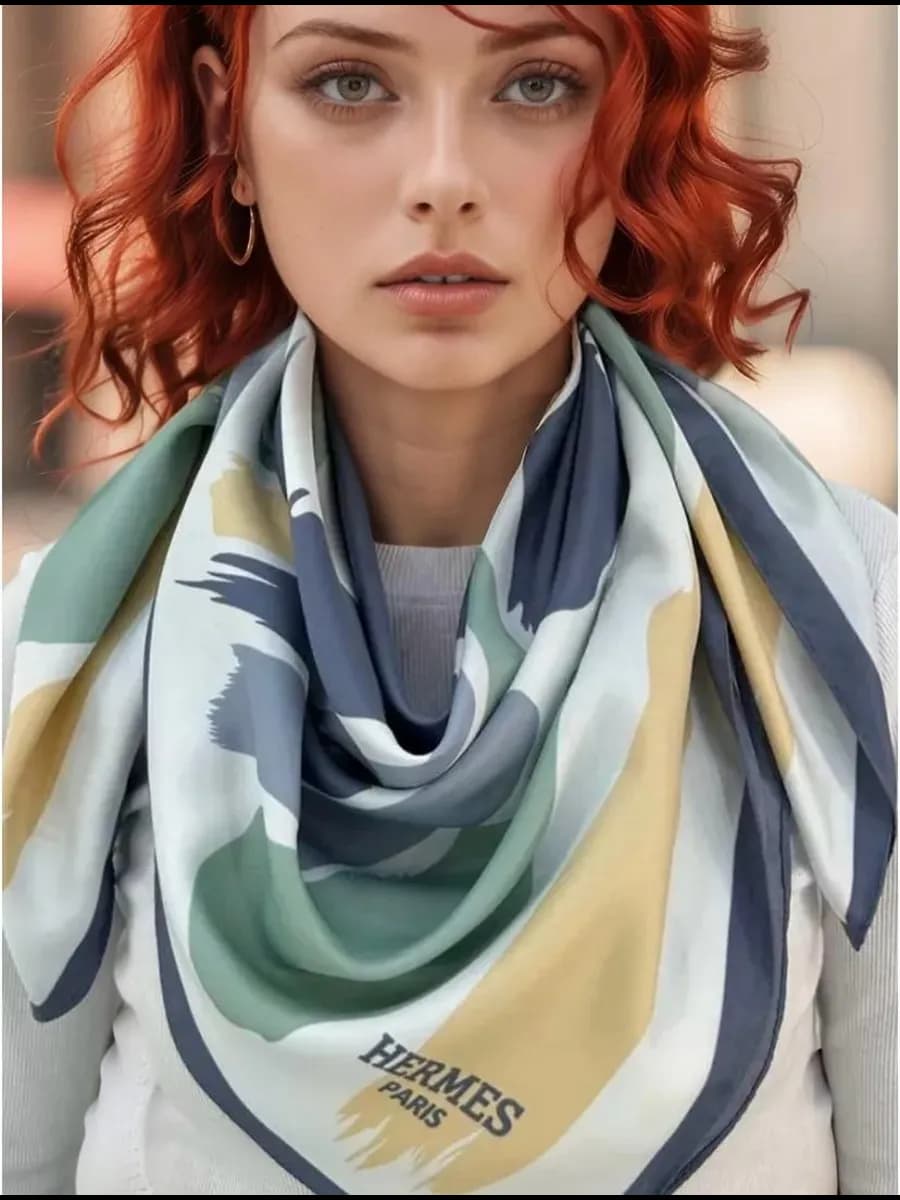 Платок на шею в тренде