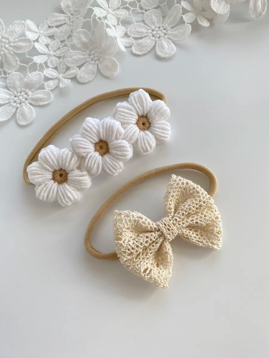 Повязка на голову для новорожденных малышей