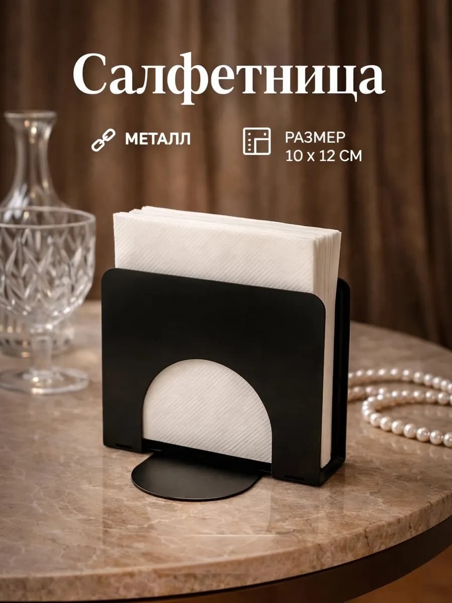 Салфетница на стол для кухни металлическая