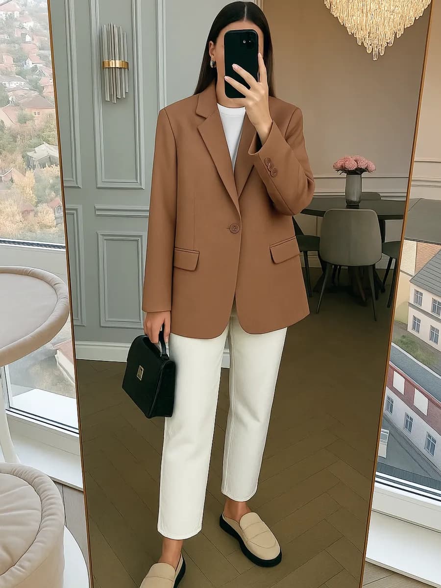 Пиджак оверсайз классический блейзер жакет