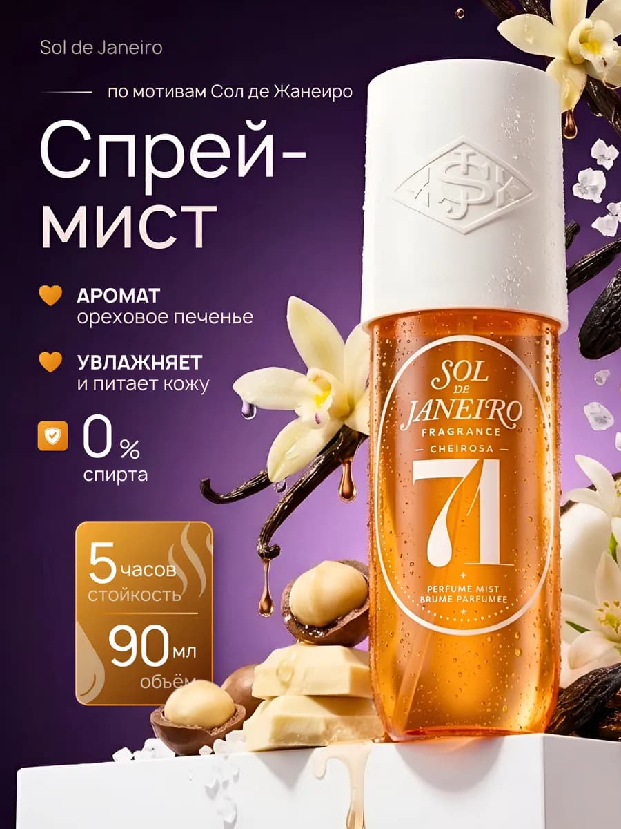 Мист парфюмированный для волос и тела 71