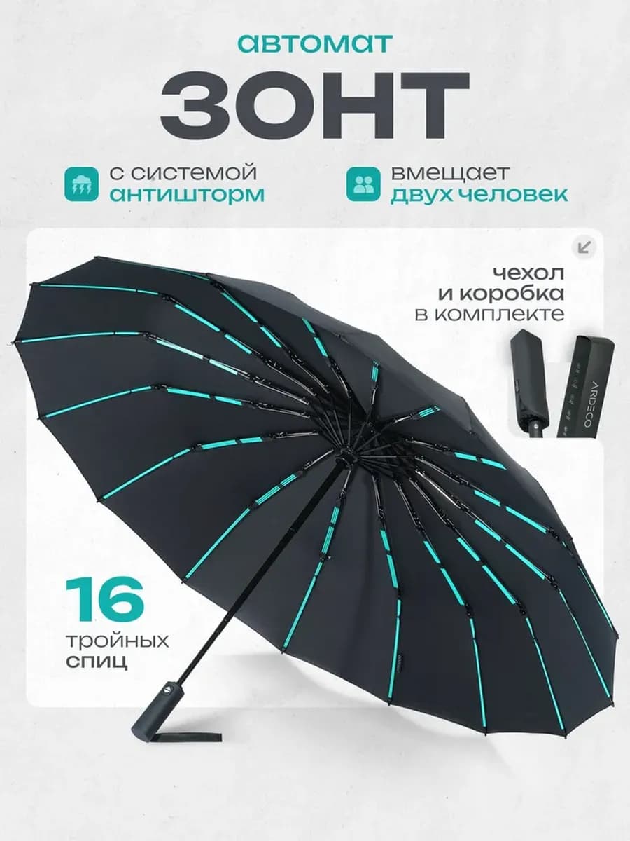 Автоматический зонт антиветер