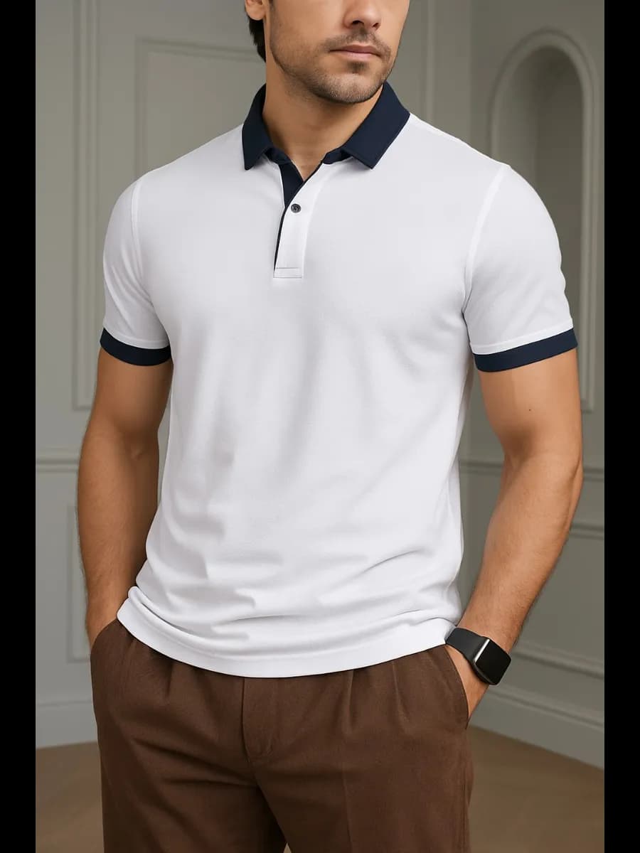 Футболка поло с коротким рукавом