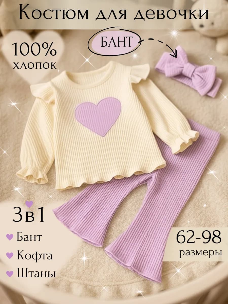 Костюм для новорожденных нарядный - фото 1