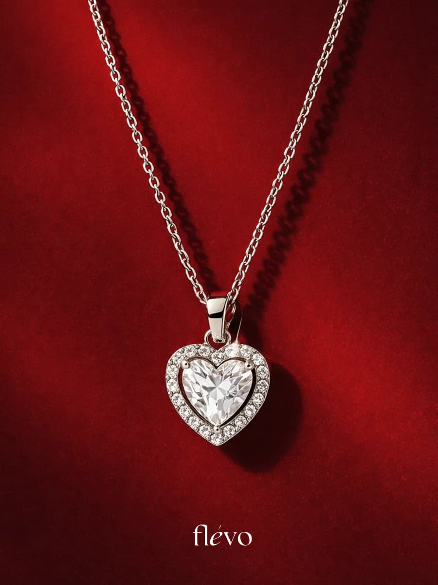 Подвеска сердечко на шею с цепочкой бижутерия