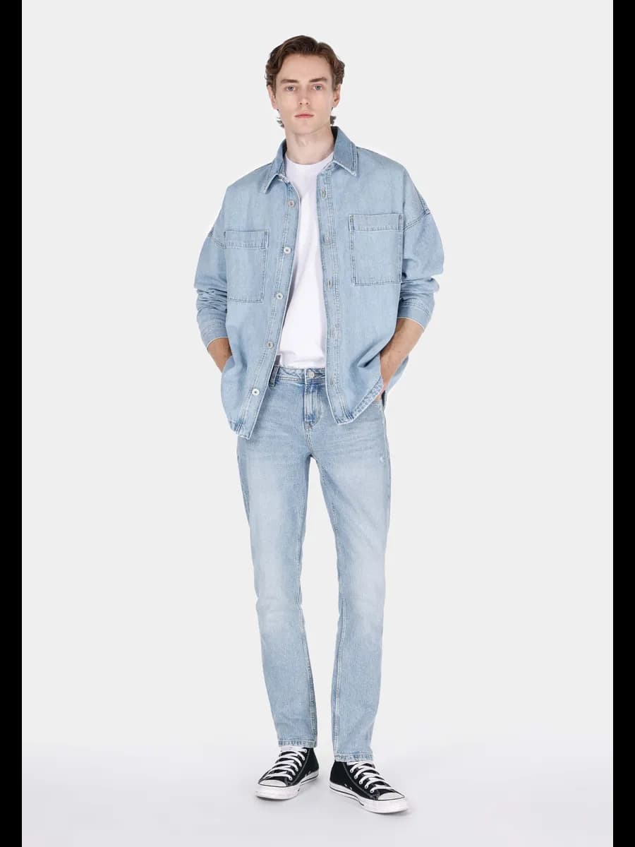 Джинсы зауженные 044 KARL Straight Fit