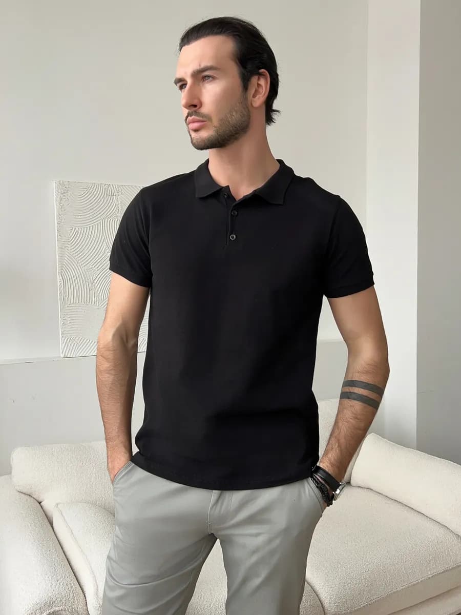 Футболка поло с коротким рукавом хлопок, рубашка поло