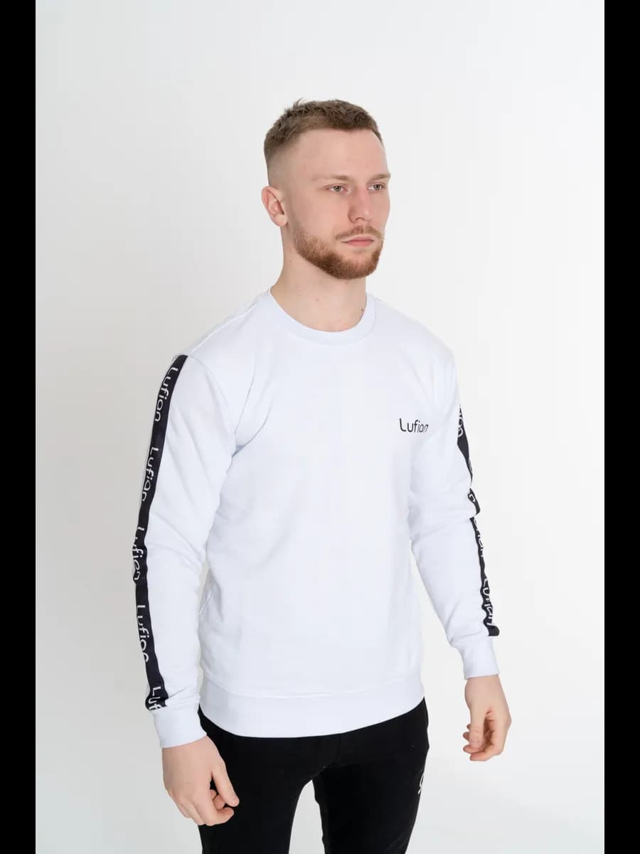 Лонгслив с принтом футболка длинный рукав хлопок