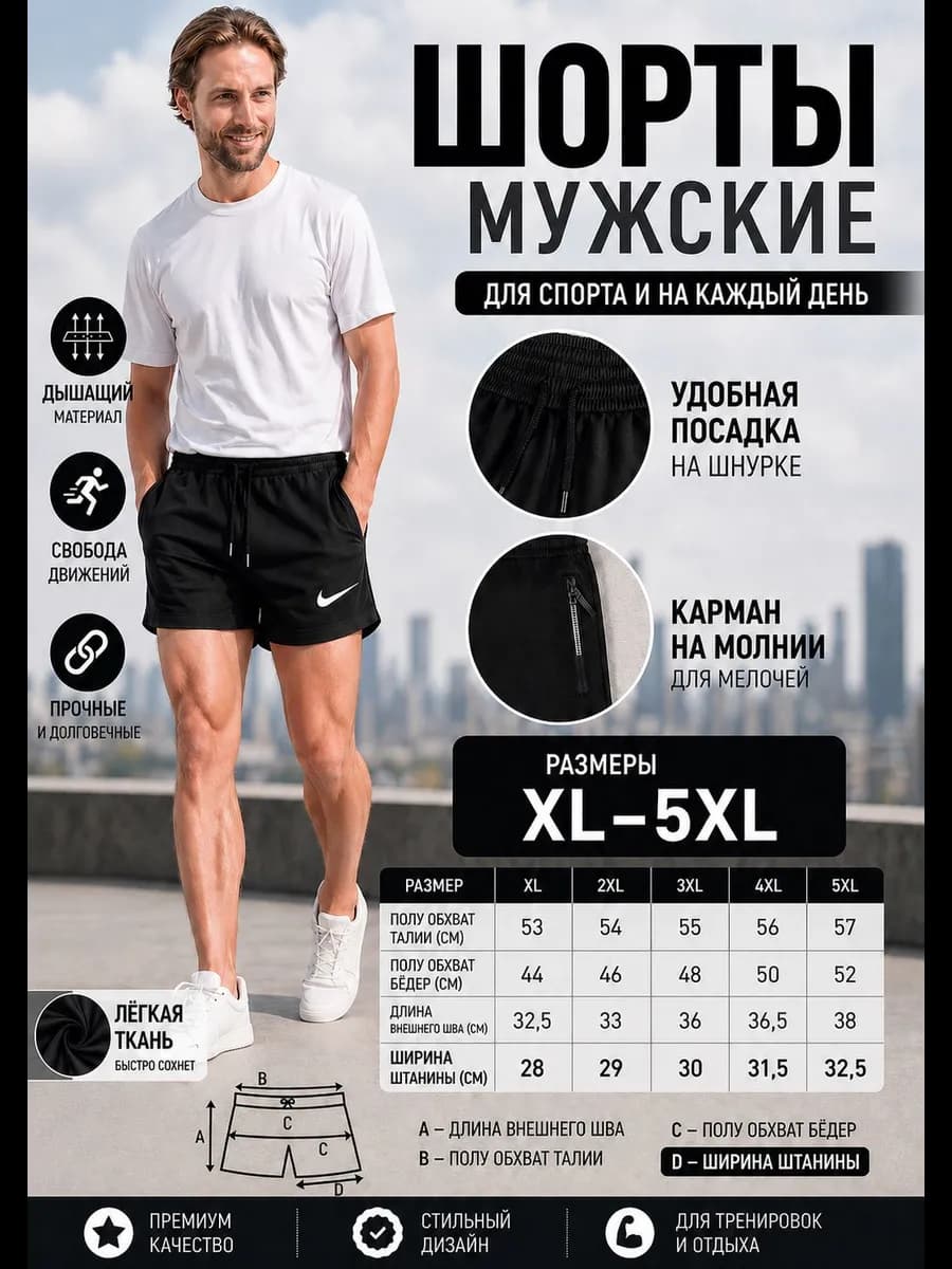 Шорты спортивные
