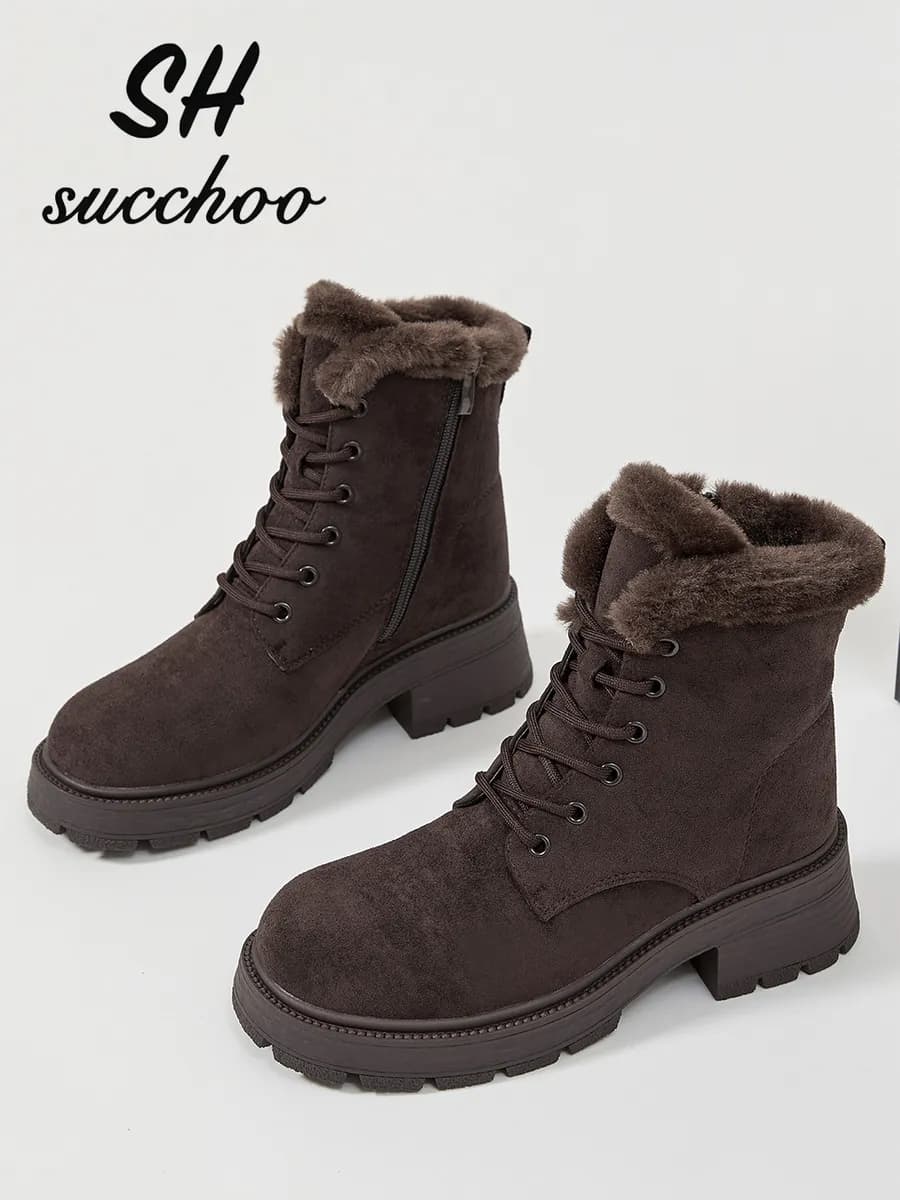 Зимние женские сапоги из натуральной шерсти