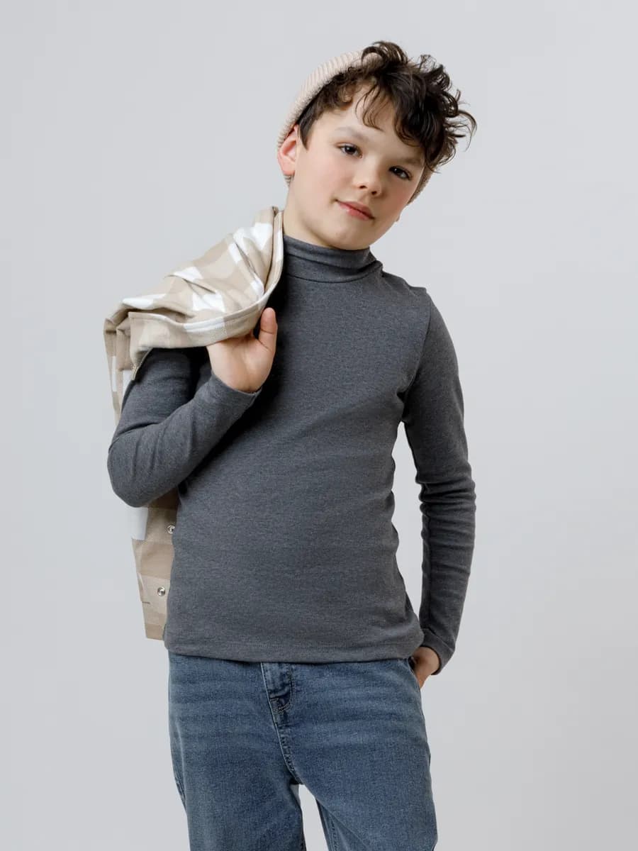 Базовая детская водолазка из хлопка