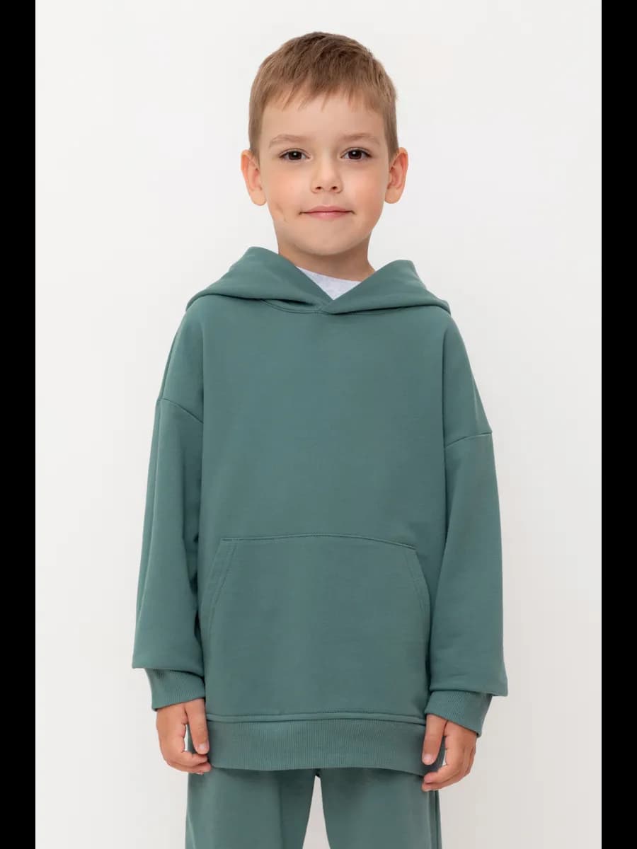 Толстовка с капюшоном для мальчика, натуральный хлопок