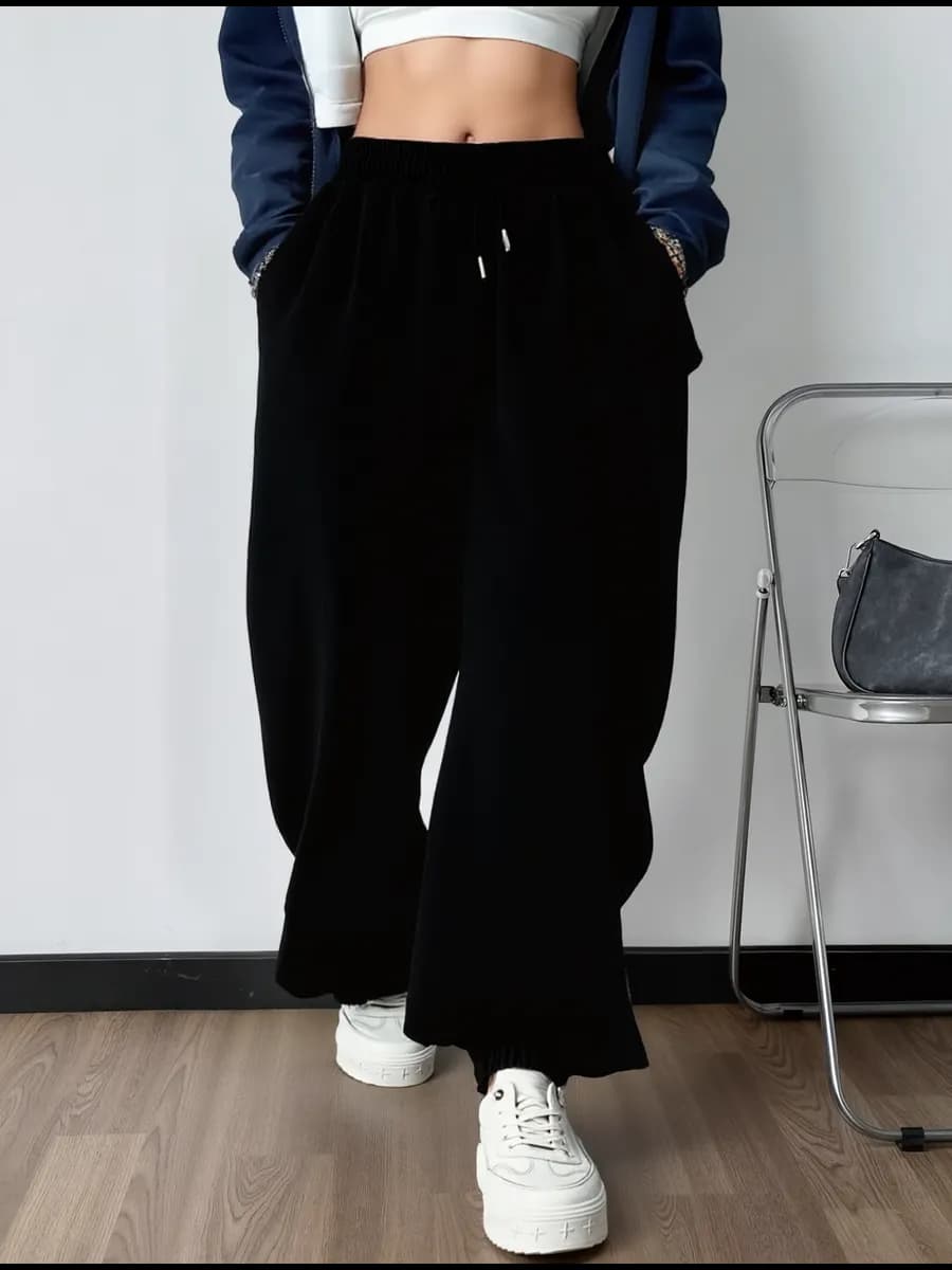 Спортивные штаны широкие джоггеры оверсайз для танцев