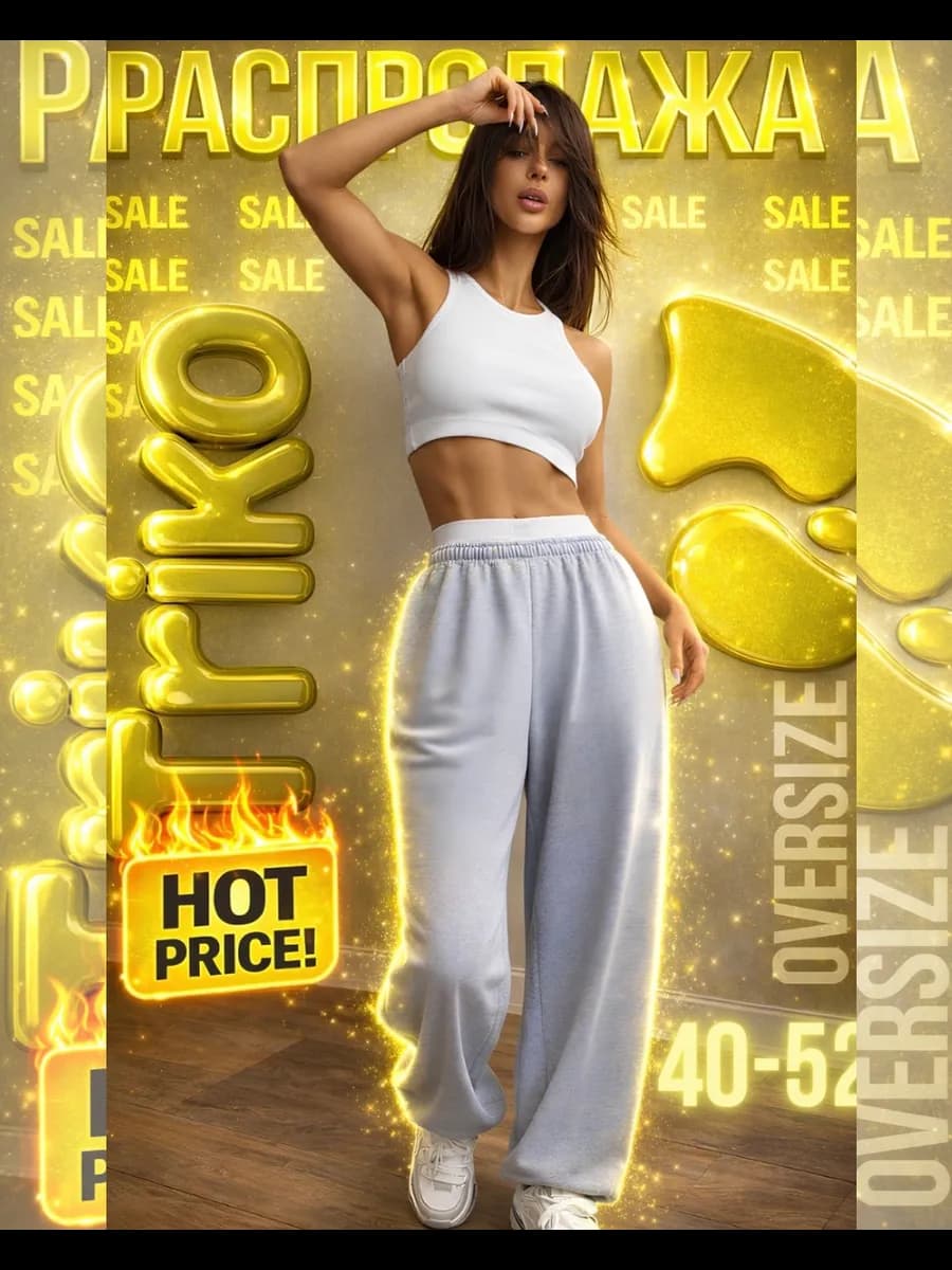 Спортивные штаны женские широкие джоггеры для танцев