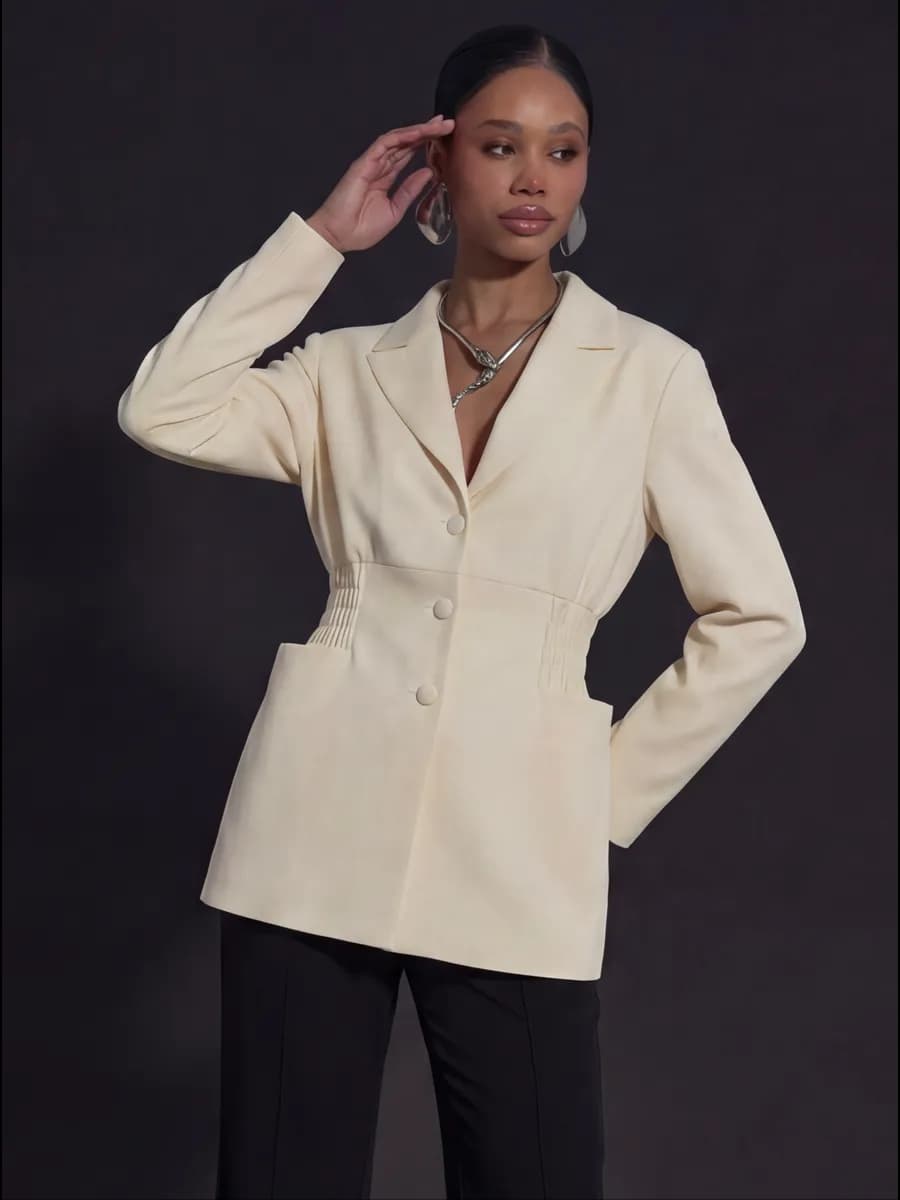 Пиджак приталенный оверсайз