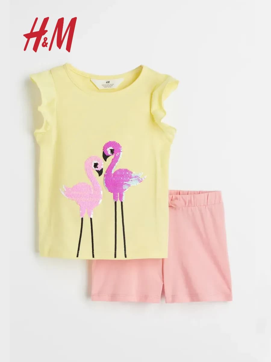 Костюм детский шорты и майка в садик хлопковый - фото 1