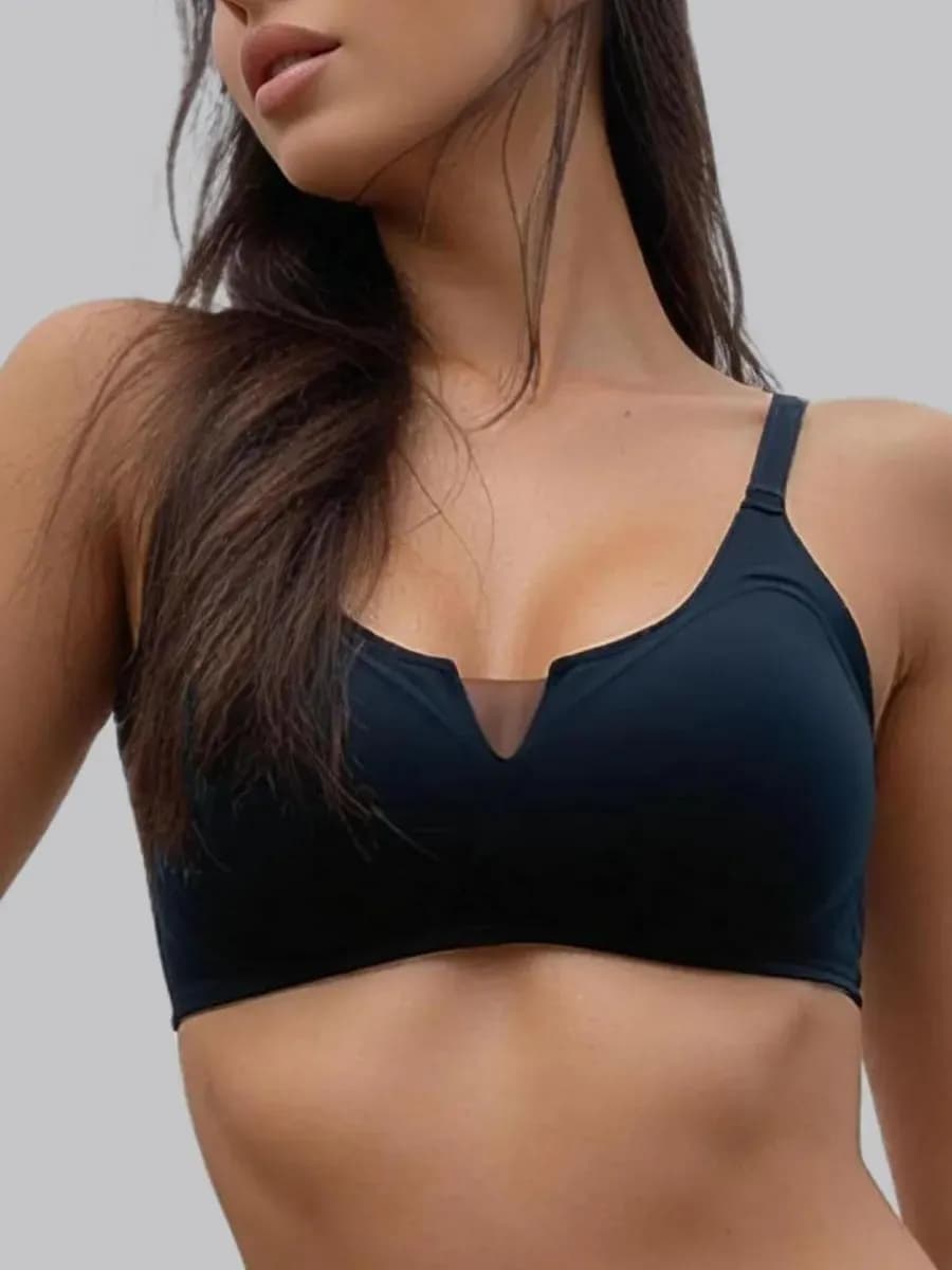 Бюстгальтер бесшовный без косточек топ спортивный - фото 1
