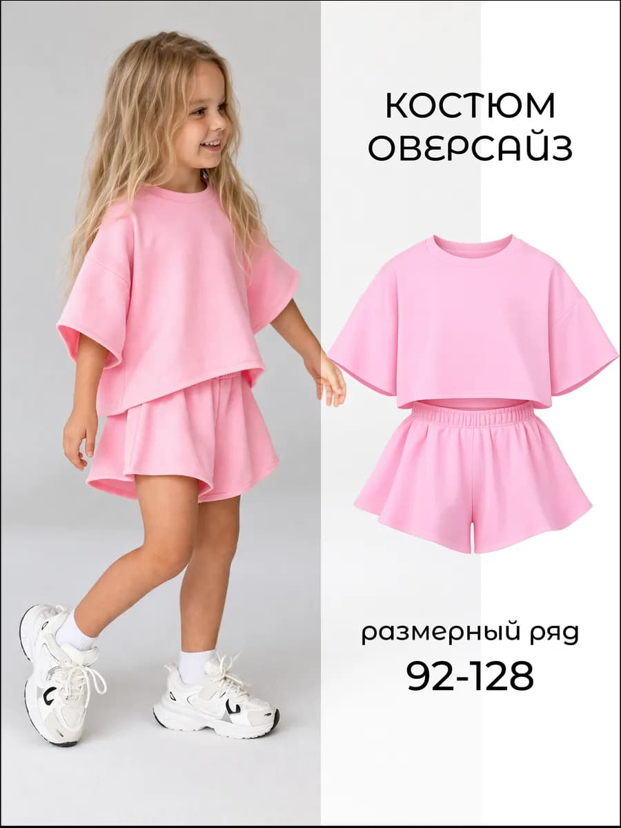 Костюм детский с шортами и футболкой