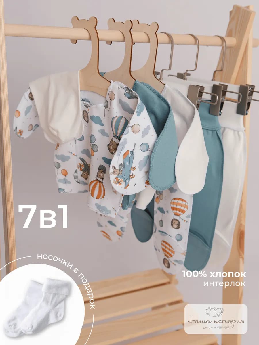 Комплект на выписку новорожденного 7 в 1