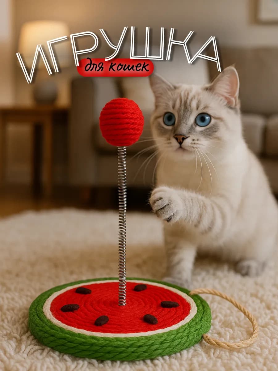 Игрушка-когтеточка для кошек дразнилка