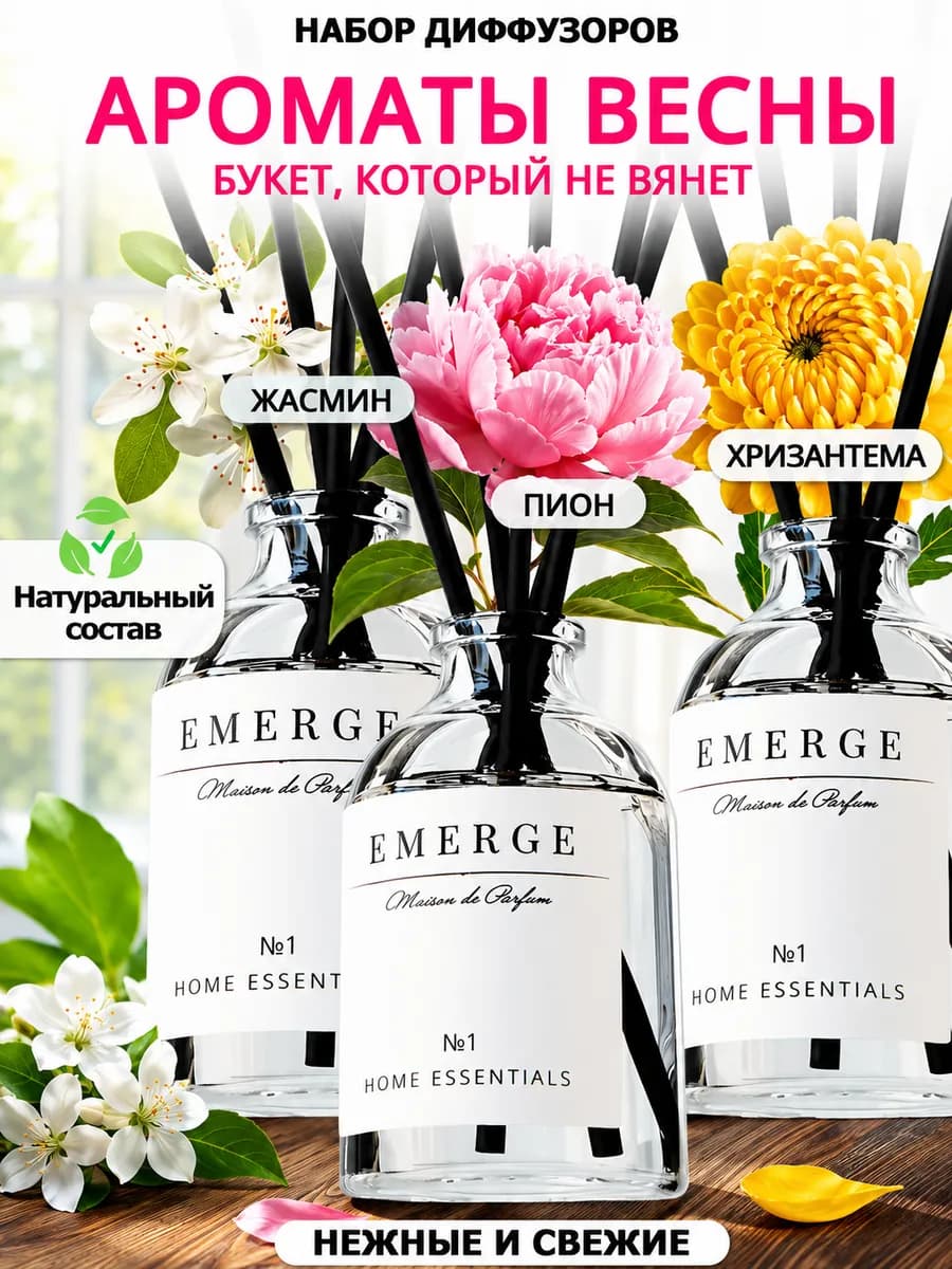 Диффузор для дома с палочками набор подарок