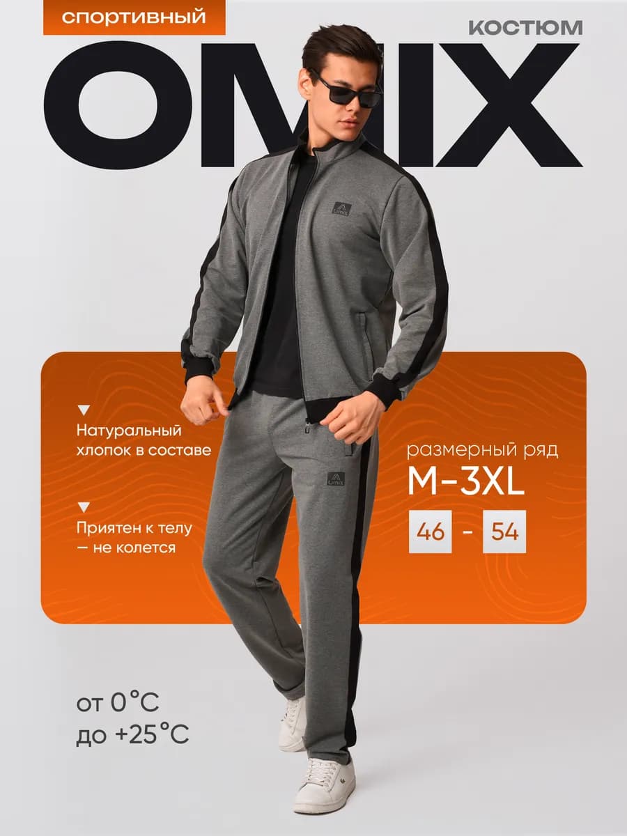 Костюм спортивный на молнии