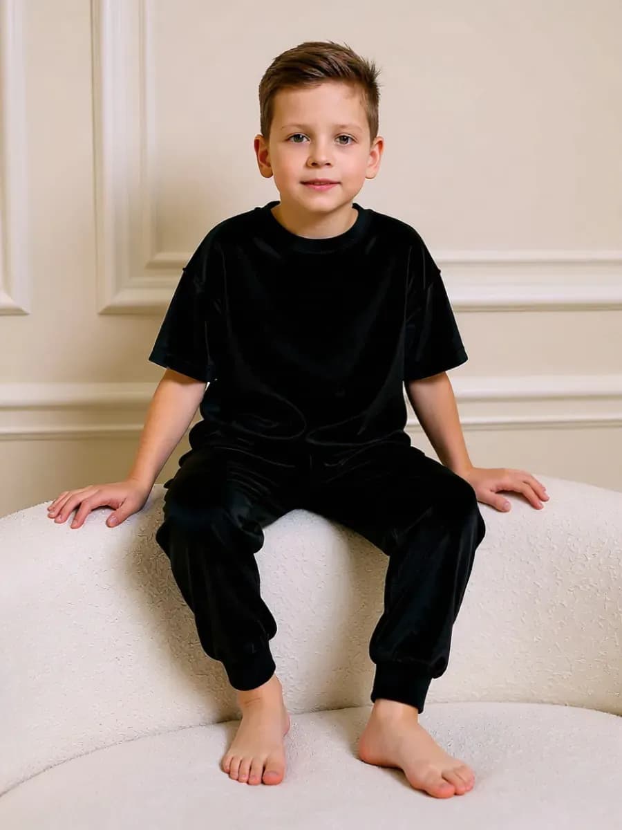 Костюм домашний велюровый пижама с брюками