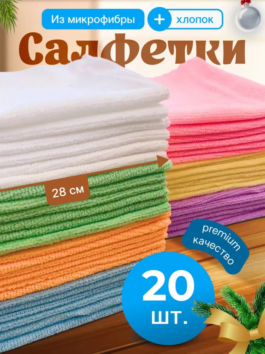 Салфетки для уборки из микрофибры