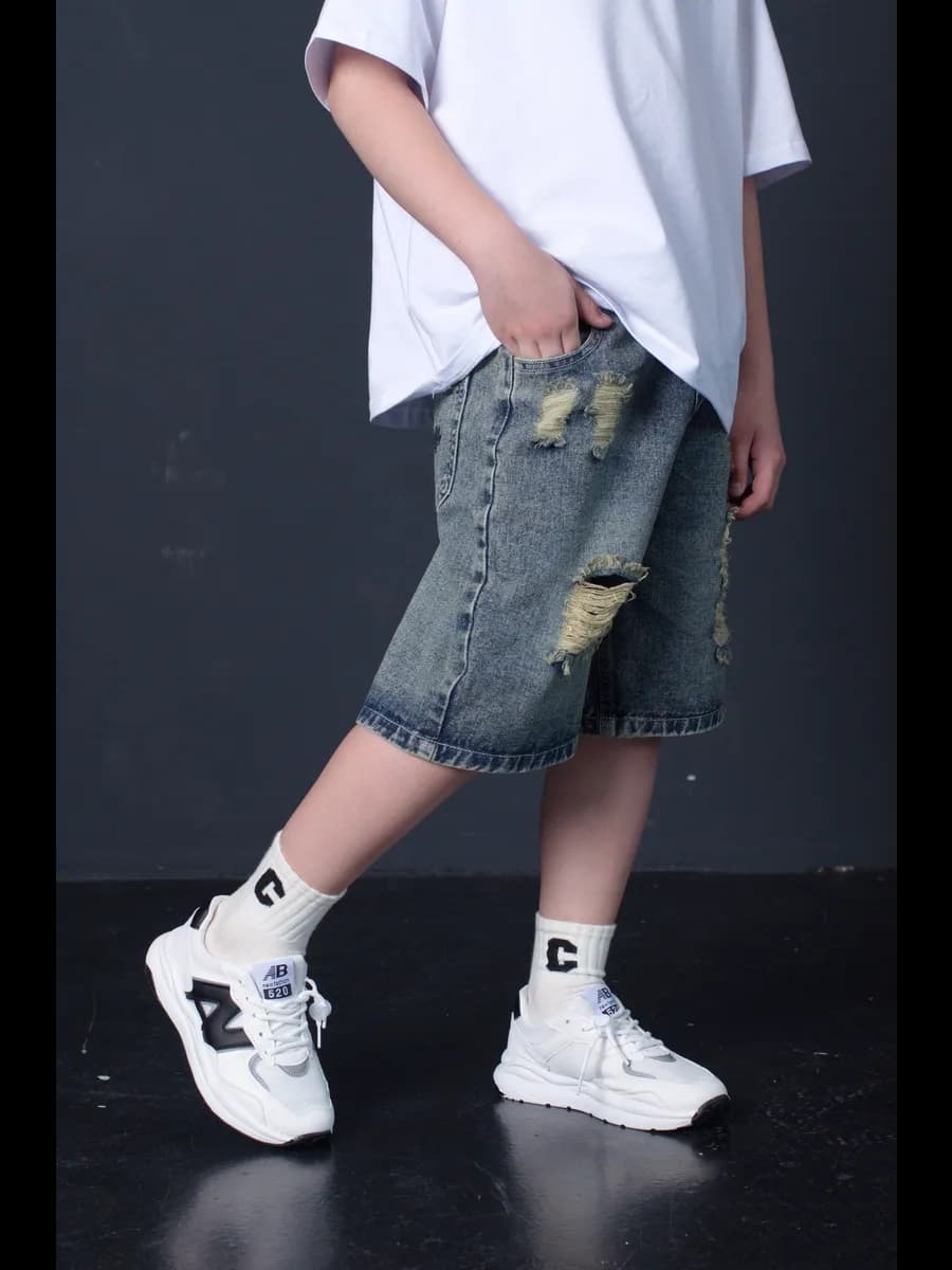 Джинсовые шорты - фото 1