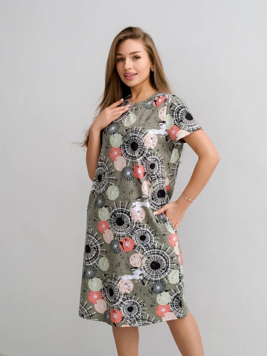 Туника платье домашнее повседневное больших размеров