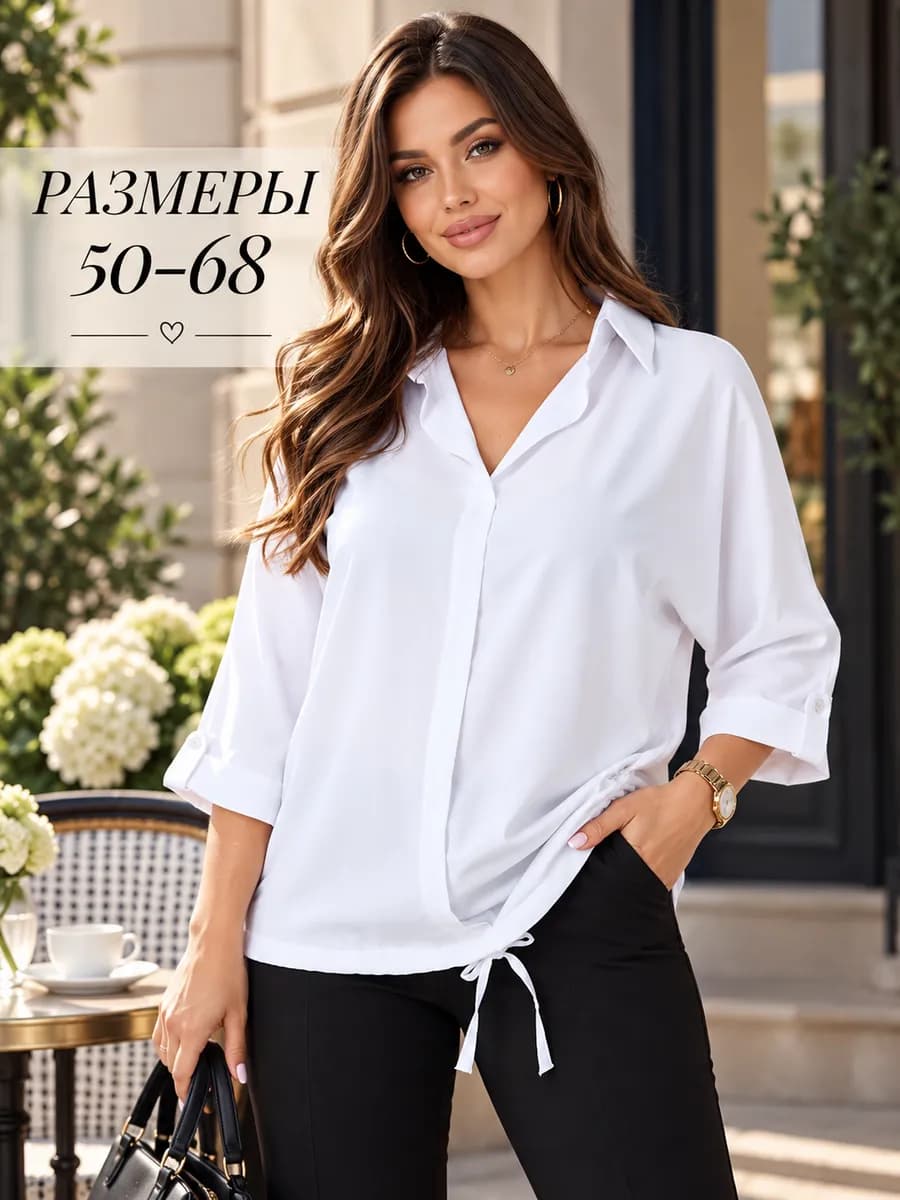 Блузка нарядная больших размеров