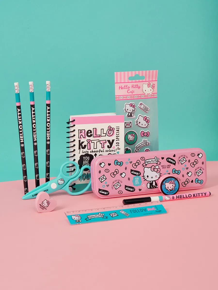 Набор канцелярии для девочки подарочный, 11 предметов