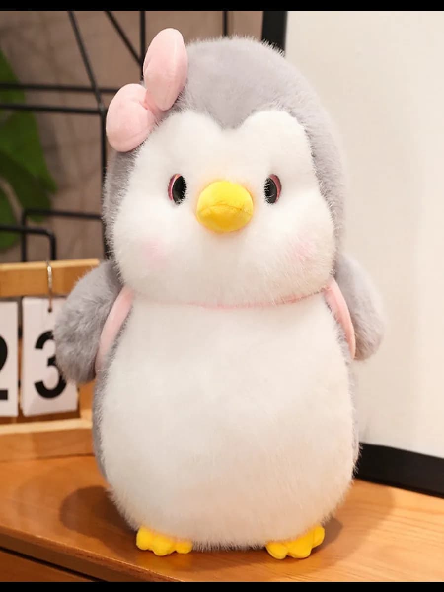 Мягкая игрушка пингвин девочка 25 см