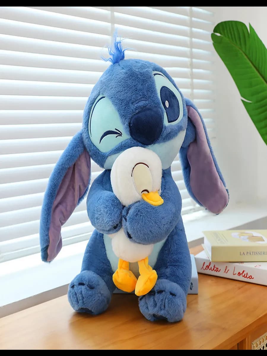 Мягкая игрушка стич с уткой 30 см